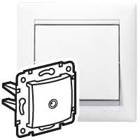 Розетка TV тип звезда белый VALENA DIY