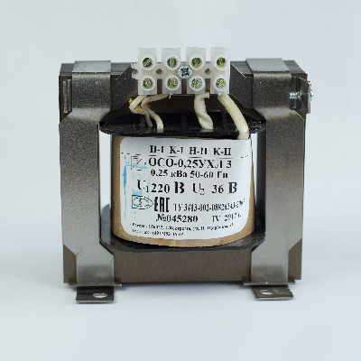 Трансформатор напряжения понижающий ОСО-0.25-09 УХЛ 3 380/220