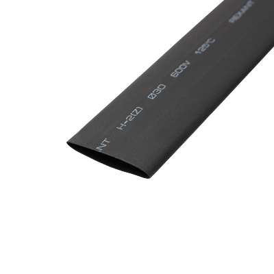 Термоусаживаемая трубка 30,0 15,0 мм, черная, упаковка 10 шт. по 1 м, REXANT