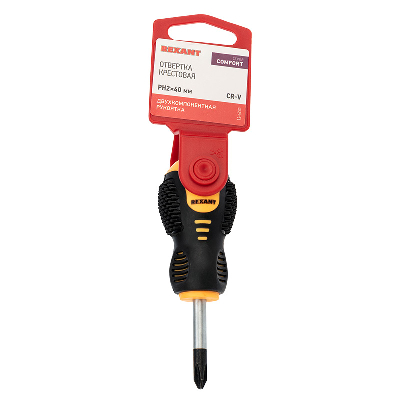 Отвертка крестовая PH2х40 мм, двухкомпонентная рукоятка