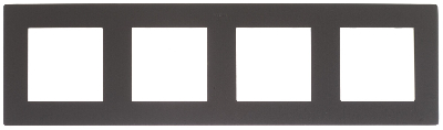Рамка 4 поста, графит