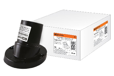 Патрон карболитовый настенный, E27, черный, наклонный