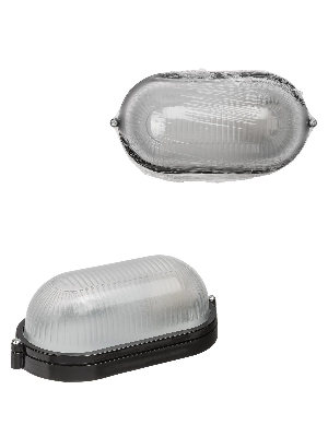 Светильник НПБ1401 черный/овал 60Вт IP54