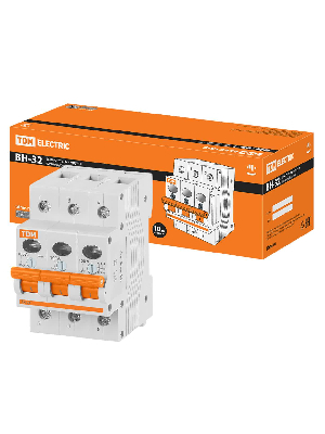 Выключатель нагрузки (мини-рубильник) ВН-32 трехполюсный 100A