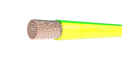 Провод силовой ПуГВнг(A)-LS 1х35 зелено-желтый ТРТС