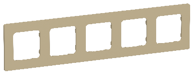 FLITE CLASSIC Рамка 5-местная РУ-5-К-ФлХ хаки IEK