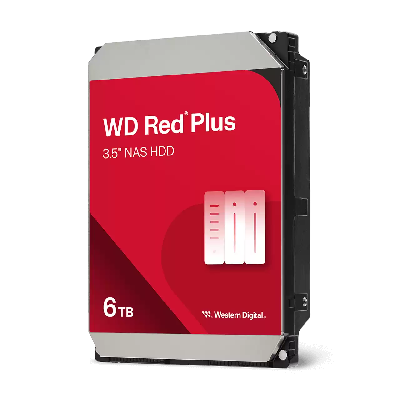 Жесткий диск 6TB Red Plus 3.5'', SATAIII, 5400 об/мин, 256 МБ
