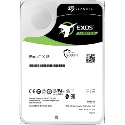 Жесткий диск 3.5'' 18 TБ Exos X18, SATAIII, 7200 об/мин, 256 МБ
