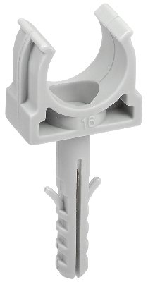 ELASTA Держатель с защелкой и дюбелем CT16 (без винта) IEK