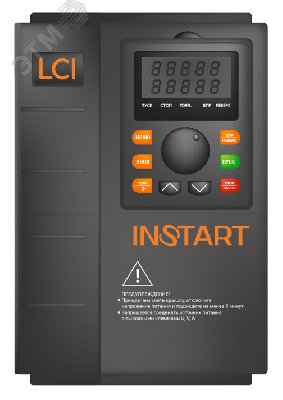 Преобразователь частоты LCI-G5.5/P7.5-4B 5.5кВт/7.5кВт, 13А/18А, 3Ф, 380В±15%, 50Гц/60Гц, IP20, с панелью управления