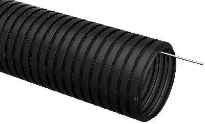 Труба гофрированная ПНД d=20 с зондом (25 м) черный