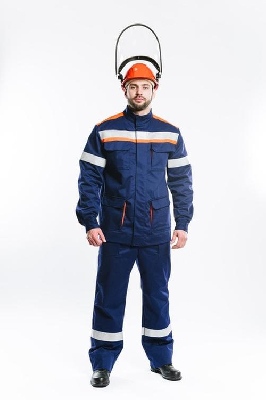 Костюм летний для защиты от термических рисков электрической дуги СП011-Л 20.1 кал/см2 (куртка+брюки), р. 96-100/182-188