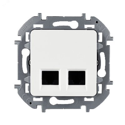 INSPIRIA розетка двойная RJ 45  категория 5e  UTP белый