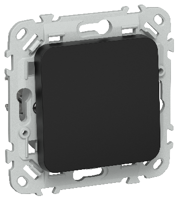 FLITE Выключатель 1-клавишный 10А ВС11-1-0-ФлЧ черный IEK