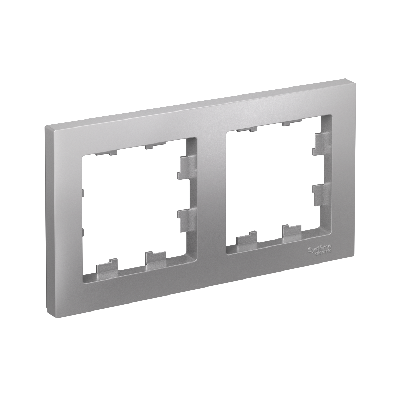 Рамка двухпостовая ATLASDESIGN универсальная алюминий