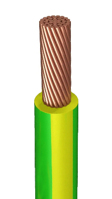 Провод силовой ПуГВнг(А)-LS 1х10 желто-зеленый