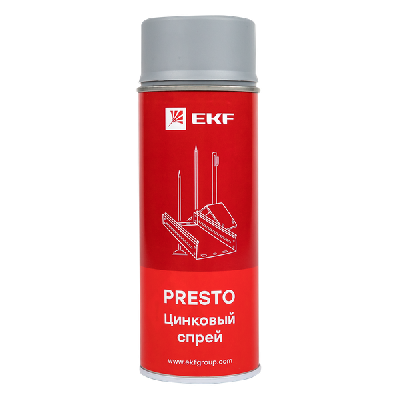 Цинковый спрей Presto 400мл EKF
