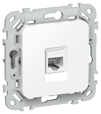 FLITE Розетка компьютерная RJ45 категория 6 UTP РК6-1-0-ФлБ белый IEK