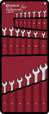 Набор ключей гаечных комбинированных серии ARC, 6-32 мм, 20 предметов