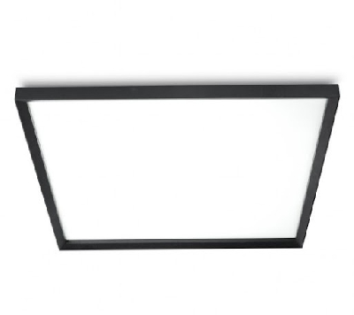 Светильник светодиодный ДВО/ДПО SPO-14-38-4K-BL 38Вт 4000К 3600Лм IP40 588x588 матовый черный грильято