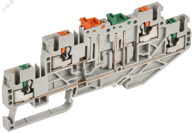 Колодка клеммная CP-ML 2 ур. нож. разм. 2,5мм2 серая IEK