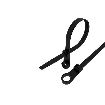 Хомут-стяжкa нейлоновая под винт 150x3,6 мм, черная, упаковка 100 шт, REXANT