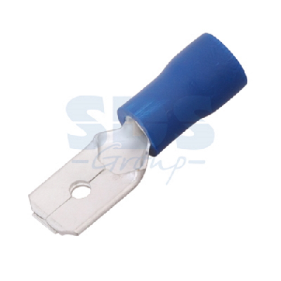 Клемма плоская изолир РПи-п 2.5-(6.3) РпИп 2-6-0,8 штекер 6.3 мм 1.5-2.5 кв мм синяя, REXANT