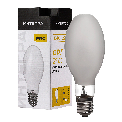 Лампа ДРЛ 250 Вт Е40 ИНТЕГРА (20) РФ