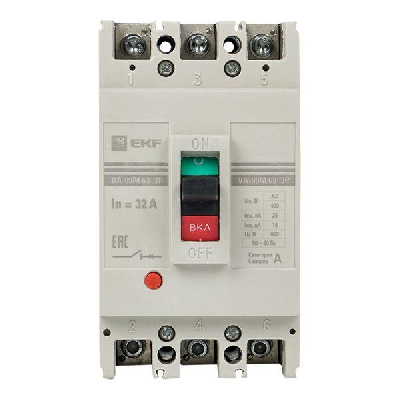 Выключатель автоматический трехполюсный ВА-99М/63 32А 20кА РЭ320А