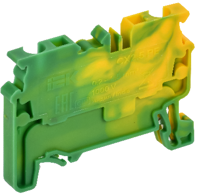 ARMAFIX Клемма пружинная CX2.5 PE 2,5мм2 проходная заземляющая IEK