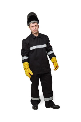 Костюм сварщика мужской летний КСв 130W 1 класс защиты, р. 112-116/182-188