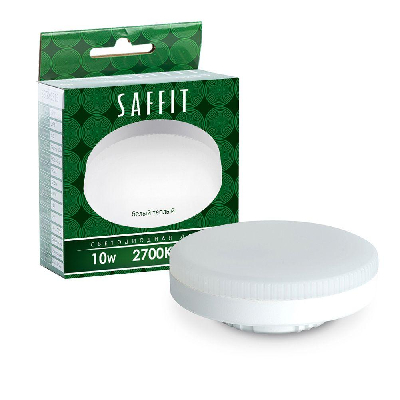 Лампа светодиодная LED 10вт GX53 теплый таблетка