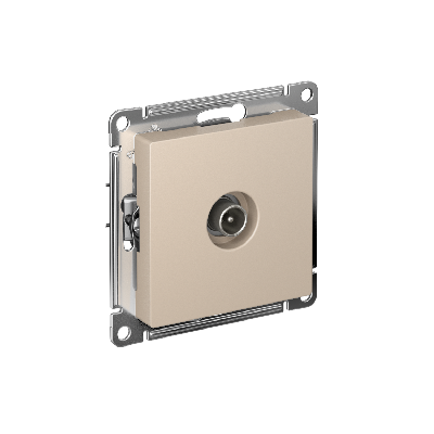 ATLASDESIGN TV РОЗЕТКА оконечная 1DB, механизм, ПЕСОЧНЫЙ