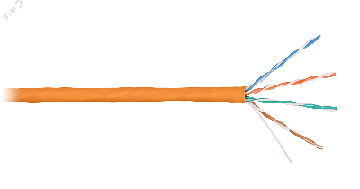 Витая пара СORDLINE U/UTP 4 пары 5e Сu 24A        G(0,51мм) вн.LSZH орн.305м