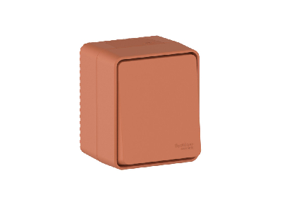 AtlasDesign PROFI IP54 О/У 1-клавишный ПЕРЕКЛЮЧАТЕЛЬ 10 АХ, ТЕРРАКОТОВЫЙ