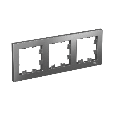 Рамка трехпостовая ATLASDESIGN универсальная сталь