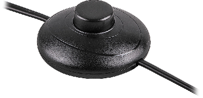 Шнур сетевой с ножным выключателем пластик, черный Feron