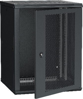 Шкаф LINEA W 12U 600x600 мм дверь перфорированная RAL9005