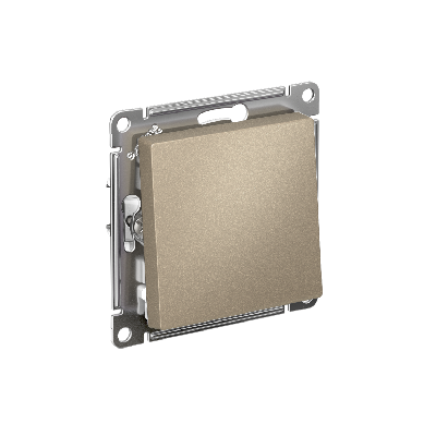 Переключатель одноклавишный ATLASDESIGN схема 6 10АХ механизм шампань