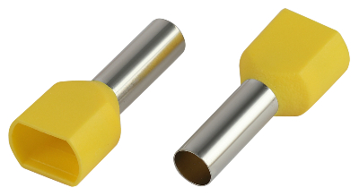 Наконечник-гильза с изолированным фланцем (упаковка 500 шт.) NO-225-76 (двойной) НШвИ(2) 6,0-14