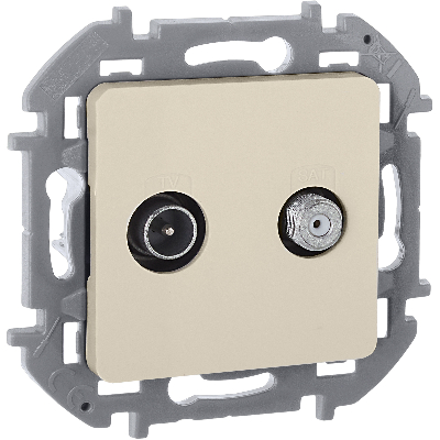 Розетка TV/SAT звезда  INSPIRIA слоновая кость