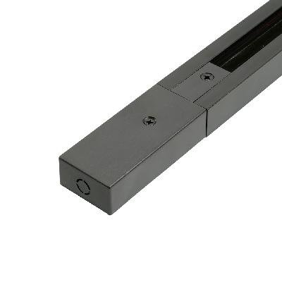 Шинопровод для трековых светильников 3м черный квадратный (в наборе токовод заглушка крепление)