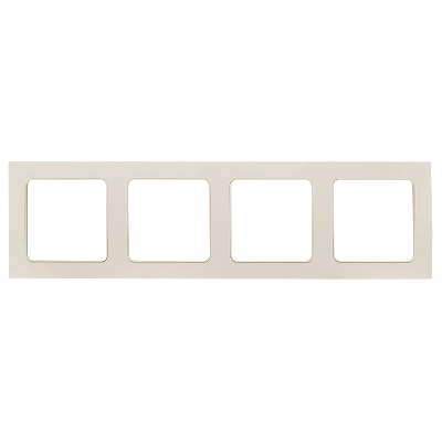 Стокгольм Рамка 4-местная белая