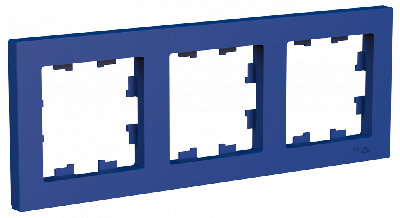 ATLASDESIGN рамка трехпостовая, универсальная, АКВАМАРИН