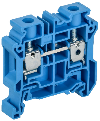 ARMAFIX Колодка клеммная CY10BU винтовая 10мм2 проходная синяя Ex IEK