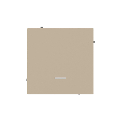 Переключатель одноклавишный с подсветкой, KANT, ванильный марципан