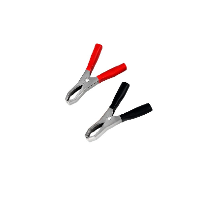 Зажим крокодил, длина 98 мм, ток 50A, 2 шт., пакет БОПП,