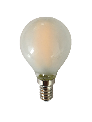 Лампа сетодиодная декоративная LED 8w E14 4000K шар матовый филамент 230/50