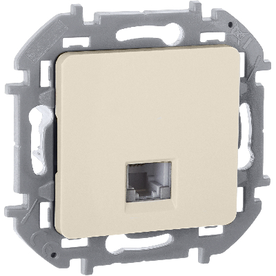 Телефонная розетка RJ11 INSPIRIA слоновая кость
