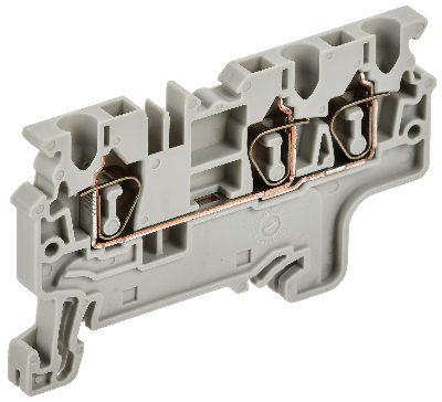 ARMAFIX Клемма пружинная CX2.5-3 2,5мм2 трехконтактная серая IEK